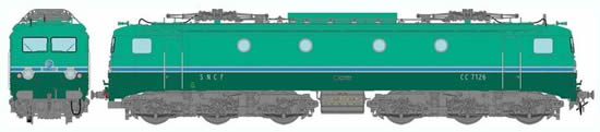 REE Modeles MB-057S - French Electric Locomotive Class CC-7126 RG of the SNCF - Depot Avignon (DCC Sound Decoder
